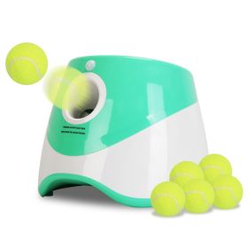 1Pc Automatic Dog Ball Launcher Toy Included 6 Tennis Balls Dog With 3 Adjustable Launch Distance Interactive Ball Thrower Fetch Machine For Small Med 1Pc Automatic Dog Ball Launcher Toy Included 6 Tennis Balls Dog With 3 Adjustable Launch Distance Interactive Ball Thrower Fetch Machine For Small Med